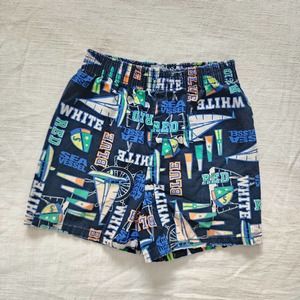 Vintage Sailboat Pattern Shorts 5t